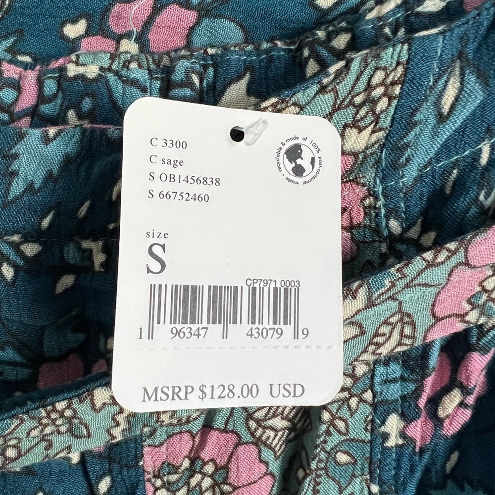 FREE PEOPLE Women’s Bali Sultry Bohemian Flare Pants-Sage Color-Size Small NWT - Picture 6 of 16